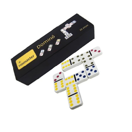 Domin� Riomaster: Jogo Cl�ssico com 28 Pedras Coloridas para Divers�o e Estrat�gia