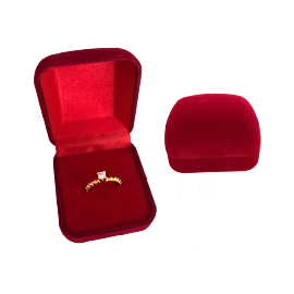 Estojo de Veludo Elegante para Alian�as e An�is Perfeito para Momentos Especiais - 2 Estojo