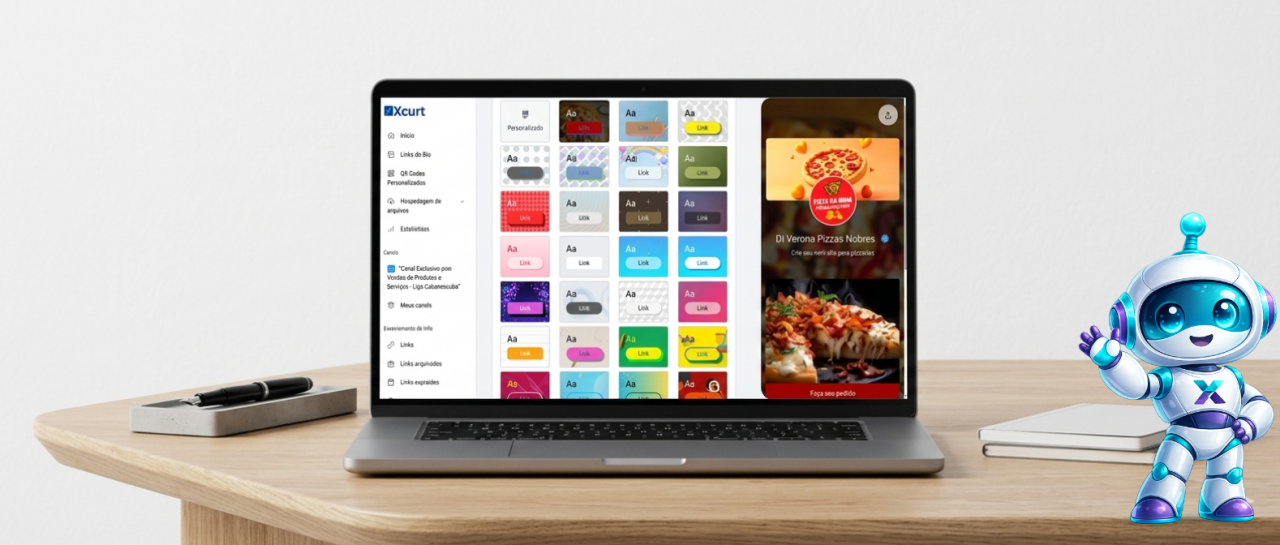 Painel de administra��o e cria��o de Links na bio