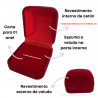Buscando um lugar especial para guardar suas alianas? Nossa caixa de veludo  a escolha perfeita! Com design clssico e aveludado, ela oferece um toque de elegncia e protege suas joias contra danos.
