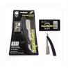 Kit de Barbear Navalhete Super Barba com 10 lminas afiadas. Garantia de barbear preciso e suave. Ideal para cuidados com a barba em casa ou na barbearia!