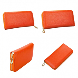 Carteira de m�o feminina - carteira com z�per 